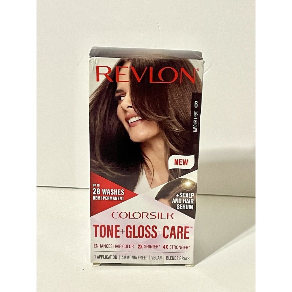 Revlon Colorsilk Tone Gloss Care Demi Permanent Hair Color #6 Light Brown Sealed